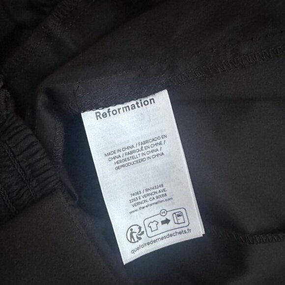 NEW Reformation Solasta Cotton Midi Halter Slip Dress Cocktail Black | size 2 - Picture 11 of 12